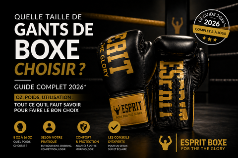 Quelle taille de gants de boxe choisir ? Présentation du guide complet 2026