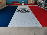 Bâche de ring tricolore