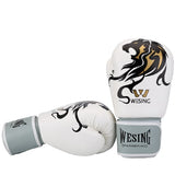 Gants de boxe DRAGON BLANC (compétition)