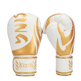 Gamts de boxe Or et Blanc, gants de compétition pour amateur et professionnel