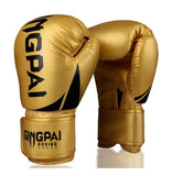 Gants de boxe couleur or