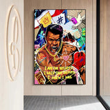 Tableau Street Art Mohamed Ali