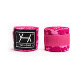 Bandages boxe Camouflage, couleur rose