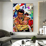 Tableau Street Art Ali - peinture artistique