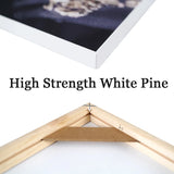 Cadre en bois pour tableau 5 pièces - détails