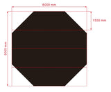 Tapis de sol type flexi roll, dimensions 6m