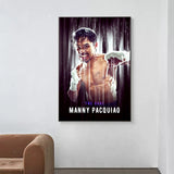 Tableau boxe Manny Pacquiao (effet Matrix)