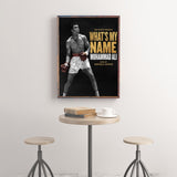 Tableau boxe Ali Légende - avec cadre