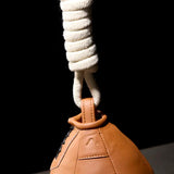 Balle reflexe en cuir - attache à la corde