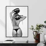 Tableau boxeuse sexy