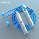 Corde à sauter sans fil (électronique), couleur bleu