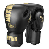 Gants de boxe BOXING (couleur noir et or)