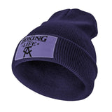 Bonnet tricot No Boxing No Life (marine)
