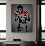 Tableau Mohamed Ali (néon)