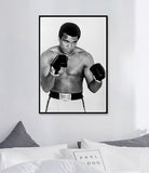Tableau Mohamed Ali noir et blanc