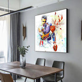 Tableau boxe Mohamed Ali - art abstrait