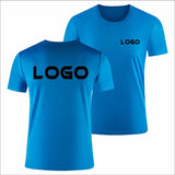 T-Shirts sport personnalisés - votre logo - couleur bleu ciel