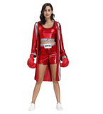 Tenue de boxe femme (rouge)