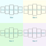 Dimensions tableau 5 pièces