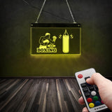 Décoration boxe <br> Affiche lumineuse boxe