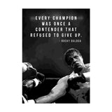 Tableau Citation Rocky Balboa toile canva