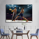 Tableau boxe Black Panther Marvel, suspendu sur mur cuisine