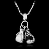 Pendentif gants de boxe argent