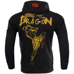 Sweat MMA, avec capuche et fermeture éclair., avec logo Dragon