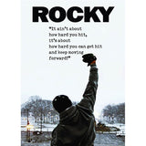 Tableau Rocky Balboa (original), toile avec citation