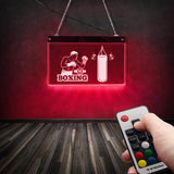 Décoration boxe - affiche lumineuse