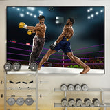 Tableau boxe Black Panther Marvel, à la salle de musculation