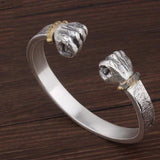 Bracelet boxe couleur argent