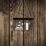 Décoration boxe <br> Affiche lumineuse boxe