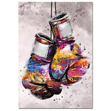 Tableau gants de boxe (toile uniquement)