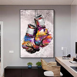 Tableau gants de boxe