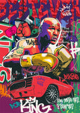 Tableau Street Art Floyd Mayweather (toile canva)