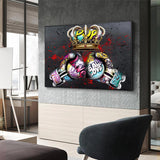 Tableau boxe 2023 accroché sans superbe salon