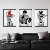 Tableau boxeuses sexy