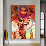 Tableau boxe Mike Tyson forever revisité