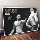 Tableau boxe WTF UFC, avec citation boxe