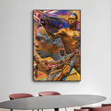 Tableau Israel Adesanya, affiché sur mur intérieur