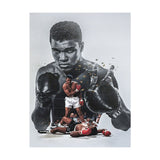 Tableau boxe Mohamed Ali jeune, vierge