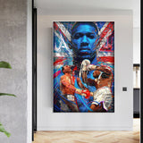 Tableau boxe de Anthony Joshua vs Wladimir Klitschko (uppercut)