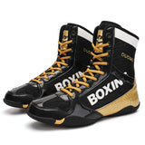 Chaussures boxe anglaise 2023, version dorée