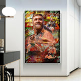 Tableau boxe Conor McGregor, édition 2023, peinture artistique