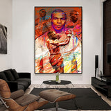 Tableau boxe Mike Tyson forever affiché dans séjour