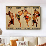 Tableau Muay Thai, vintage