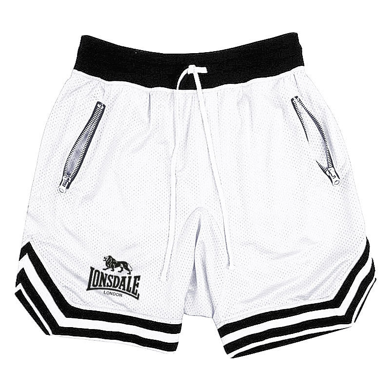 Short de Boxe Thaï EVERLAST Blanc/Noir 