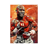 Tableau boxe Mayweather, toile uniquement