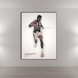 Tableau Mohamed Ali, affiché dans galerie d'art